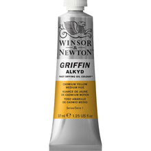 Load image into Gallery viewer, Winsor and Newton Griffin Alkyd Oil Paints - 37ml / Cadmium Yellow Medium
