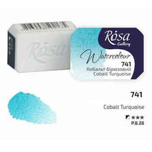 Load image into Gallery viewer, Rosa Full Pan Watercolours - Cobalt Turquoise
