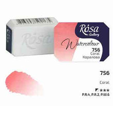 Load image into Gallery viewer, Rosa Full Pan Watercolours - Coral
