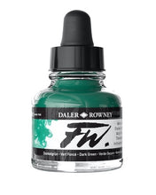 Load image into Gallery viewer, Daler Rowney FW Acrylic Ink - 29.5ml / Dark Green
