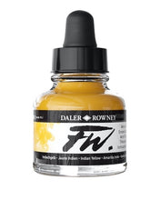 Load image into Gallery viewer, Daler Rowney FW Acrylic Ink - 29.5ml / Indian Yellow
