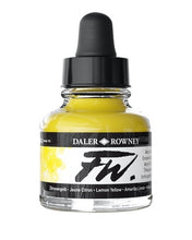 Load image into Gallery viewer, Daler Rowney FW Acrylic Ink - 29.5ml / Lemon Yellow
