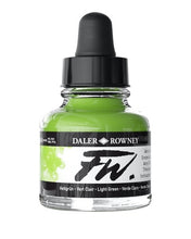 Load image into Gallery viewer, Daler Rowney FW Acrylic Ink - 29.5ml / Light Green
