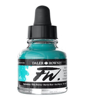 Load image into Gallery viewer, Daler Rowney FW Acrylic Ink - 29.5ml / Marine Blue
