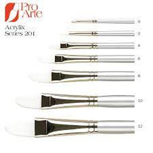 Load image into Gallery viewer, Pro Arte Filbert Sterling Brushes (Long Handled)
