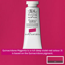 Load image into Gallery viewer, Winsor and Newton Designers Gouache - 14ml / Quinacridone Magenta
