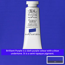 Load image into Gallery viewer, Winsor and Newton Designers Gouache - 14ml / Brilliant Purple

