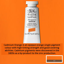 Load image into Gallery viewer, Winsor and Newton Designers Gouache - 14ml / Cadmium Orange
