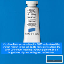 Load image into Gallery viewer, Winsor and Newton Designers Gouache - 14ml / Cerulean Blue
