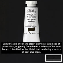 Load image into Gallery viewer, Winsor and Newton Designers Gouache - 14ml / Lamp Black
