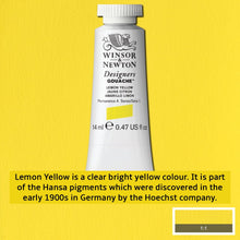 Load image into Gallery viewer, Winsor and Newton Designers Gouache - 14ml / Lemon Yellow
