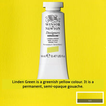 Load image into Gallery viewer, Winsor and Newton Designers Gouache - 14ml / Linden Green
