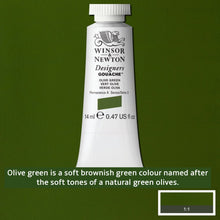 Load image into Gallery viewer, Winsor and Newton Designers Gouache - 14ml / Olive Green
