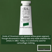Load image into Gallery viewer, Winsor and Newton Designers Gouache - 14ml / Oxide of Chromium
