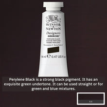 Load image into Gallery viewer, Winsor and Newton Designers Gouache - 14ml / Perylene Black

