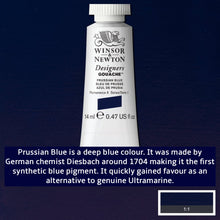 Load image into Gallery viewer, Winsor and Newton Designers Gouache - 14ml / Prussian Blue
