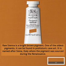 Load image into Gallery viewer, Winsor and Newton Designers Gouache - 14ml / Raw Sienna
