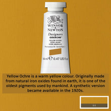Load image into Gallery viewer, Winsor and Newton Designers Gouache - 14ml / Yellow Ochre
