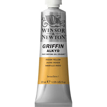Load image into Gallery viewer, Winsor and Newton Griffin Alkyd Oil Paints - 37ml / Indian Yellow
