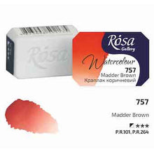 Load image into Gallery viewer, Rosa Full Pan Watercolours - Madder Brown
