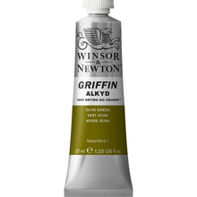 Load image into Gallery viewer, Winsor and Newton Griffin Alkyd Oil Paints - 37ml / Olive Green
