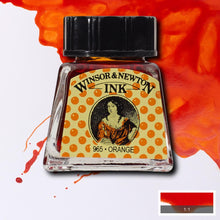 Load image into Gallery viewer, Winsor and Newton Drawing Ink - 14ml / Orange
