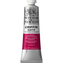 Load image into Gallery viewer, Winsor and Newton Griffin Alkyd Oil Paints - 37ml / Permanent Alizarin Crimson
