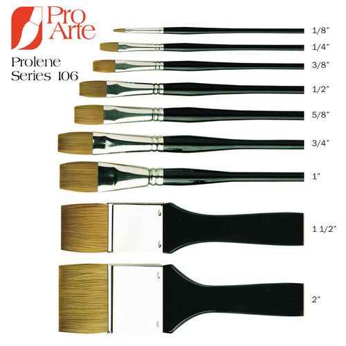 Pro Arte Prolene Brushes Series 106 Flat - Flats
