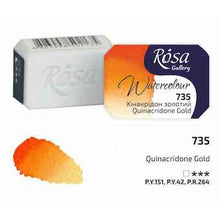 Load image into Gallery viewer, Rosa Full Pan Watercolours - Quinacridone Gold
