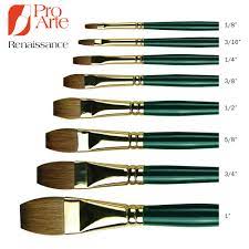Pro Arte Renaissance Flat Sable Brushes