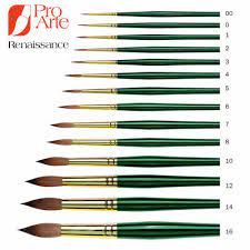 Pro Arte Renaissance Round Sable Brushes - Brusges