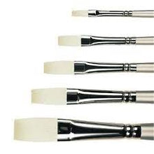 Load image into Gallery viewer, Pro Arte Long Flat Sterling Brushes (Long Handled)
