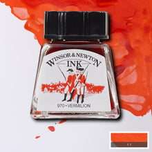 Load image into Gallery viewer, Winsor and Newton Drawing Ink - 14ml / Vermillion

