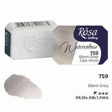 Load image into Gallery viewer, Rosa Full Pan Watercolours - Warm Grey

