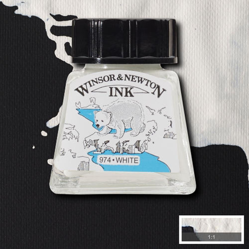 Winsor and Newton Drawing Ink - 14ml / White
