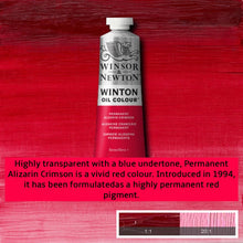 Load image into Gallery viewer, Winsor and Newton Winton Oil Paints - 37ml / Permanent Alizarin Crimson
