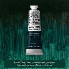Load image into Gallery viewer, Winsor and Newton Winton Oil Paints - 37ml / Phthalo Deep Green
