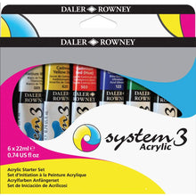 Load image into Gallery viewer, System 3 Acrylic Sets - Starter (6 x 22ml)
